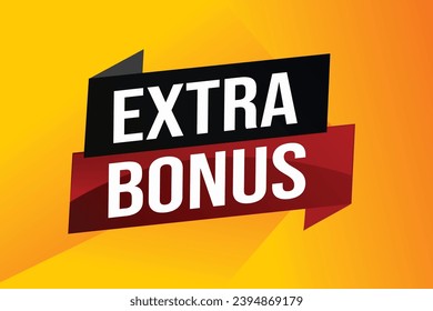 extra bonus word concept vector illustration with lines 3d style for social media landing page, template, ui, web, mobile app, poster, banner, flyer, background, gift card, coupon, label, wallpaper