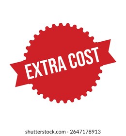 Extra Cost Rubber Stamp Seal Vector