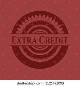 Extra Credit badge with red background