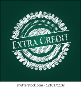 Extra Credit with chalkboard texture