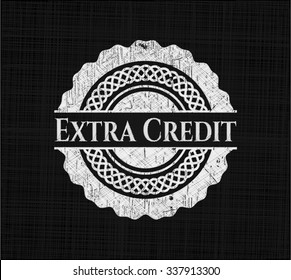 Extra Credit with chalkboard texture
