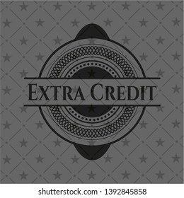 Extra Credit dark emblem. Vector Illustration. Detailed.