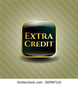 Extra Credit gold shiny badge