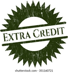 Extra Credit grunge seal