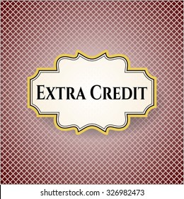 Extra Credit poster or banner