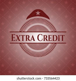 Extra Credit retro style red emblem