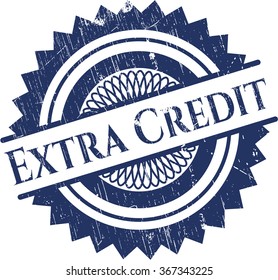 Sello de goma extra de crédito