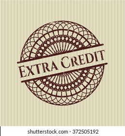Extra Credit rubber grunge texture stamp