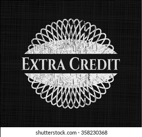 Extra Credit written on a chalkboard
