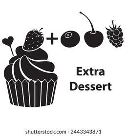 Extra Dessert options with a variety of toppings and fruits