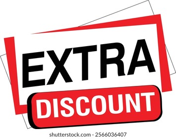 Extra Discount promotion buy business design offer discount sale shopping special promo retail discount