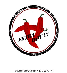 Extra Hot Chili Pepper Stamp