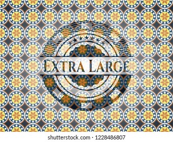 Extra Large arabesque emblem. arabic decoration.