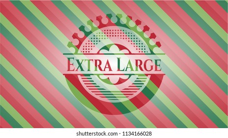 Extra Large christmas badge background.