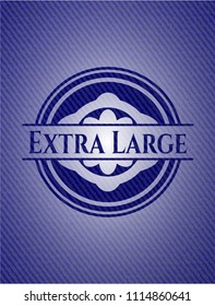  Extra Large emblem with denim texture
