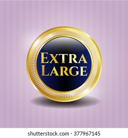 Extra Large gold emblem or badge