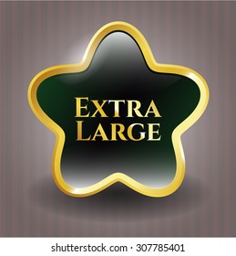 Extra Large gold shiny emblem
