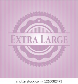 Extra Large realistic pink emblem