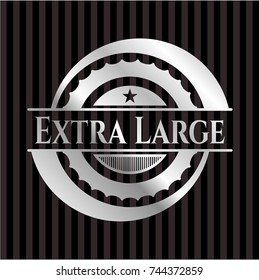 Extra Large silver emblem or badge