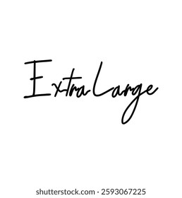 extra large for T-shirt print, typography icon logo design and other use on white background.