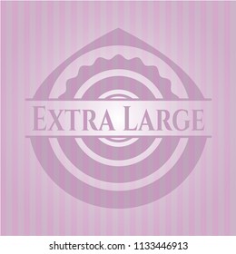 Extra Large vintage pink emblem
