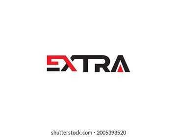 Extra letterbase logo. minimalistic, wordmark logo design