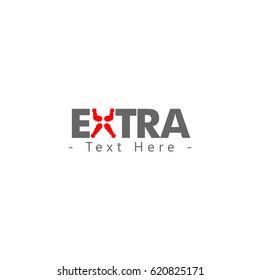 Extra Logo Vector Template