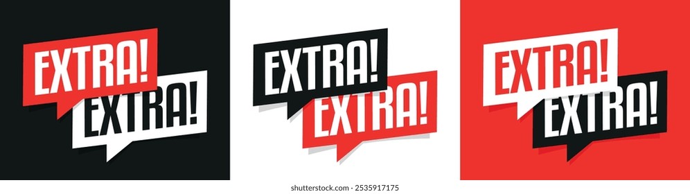 Extra! Extra! no balão de fala