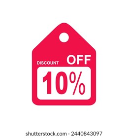 Extra price tag offers 10% discount for sale