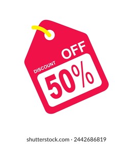 Extra price tag offers 50% discount for sale