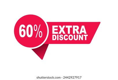 Extra price tag offers 60% discount for sale