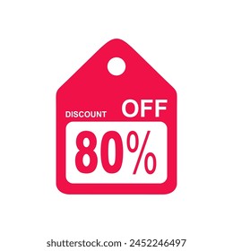 Extra price tag offers 80% discount for sale