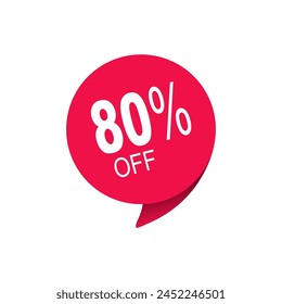 Extra price tag offers 80% discount for sale