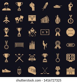 Extra prize icons set. Simple set of 36 extra prize vector icons for web for any design