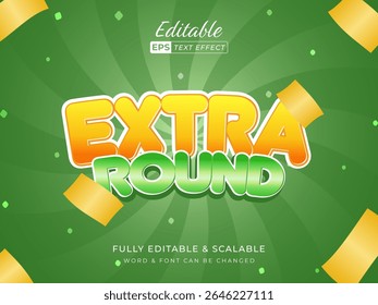 Extra Round Text Effect. Perfect for adding a playful touch to any design project