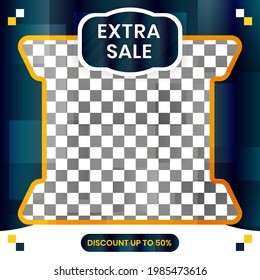 extra sale banner design. promotion design element good for business campaign or advertising