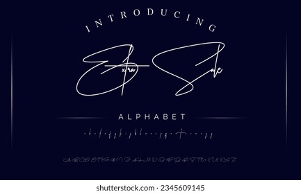Extra Sale Signature Font Calligraphy Logotype Script Font Type Font lettering handwritten