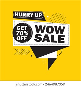 Elemento de Vector de Anuncio de tienda de venta adicional