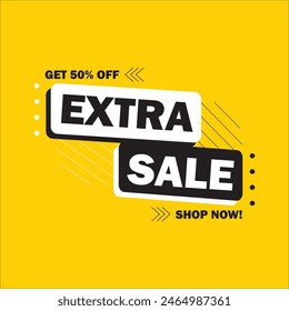 Elemento de Vector de Anuncio de tienda de venta adicional