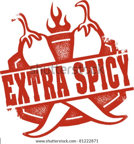 Extra Spicy Chili Pepper Stamp