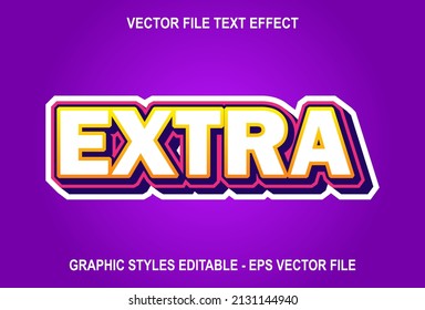 extra text effect editable purple background.