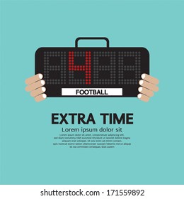 Extra Time Vector Illustration