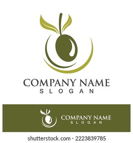 Extra virgin olive oil logo design vector illustration