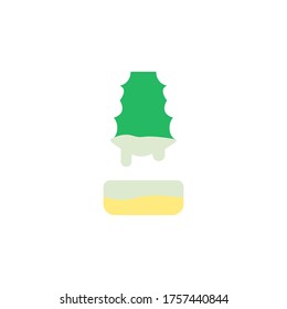 Extraer icono de aloe vera. Elementos vectoriales simples de color de los iconos de plantas de curación para ui y ux, sitio web o aplicación móvil