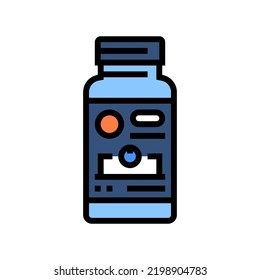 extract blueberry color icon vector. extract blueberry sign. isolated symbol illustration