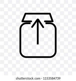 Extract button vector icon isolated on transparent background, Extract button logo concept