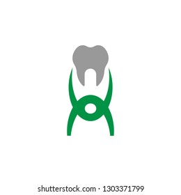 Extract and forceps icon. Element of Dental Care icon for mobile concept and web apps. Detailed Extract and forceps icon can be used for web and mobile