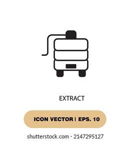 extract icons  symbol vector elements for infographic web