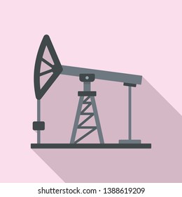 Extract petrol station icon. Flat illustration of extract petrol station vector icon for web design