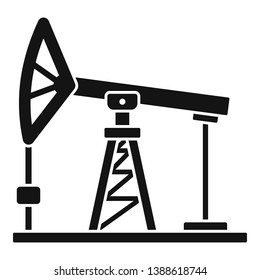 Extract petrol station icon. Simple illustration of extract petrol station vector icon for web design isolated on white background